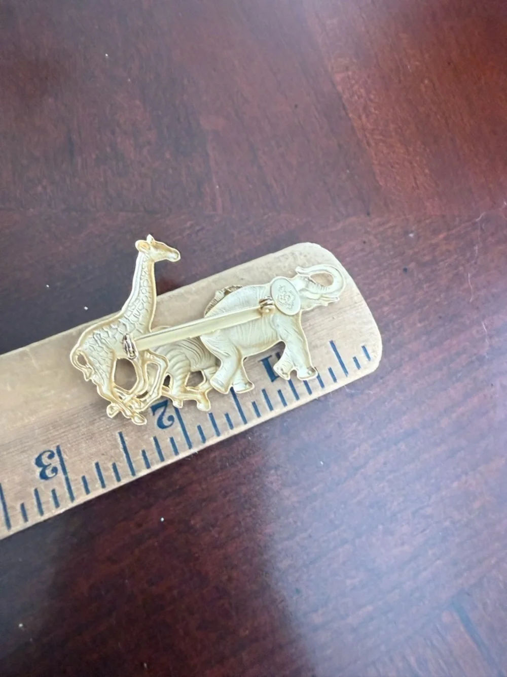 Vintage Gold Tone Animal Brooch